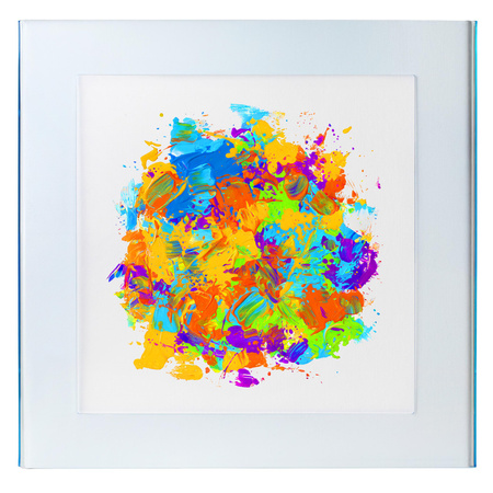 FIT FRAME FLUORESCENCYJNY NIEBIESKI 90x90 cm. Wymiar okna 70x70 cm