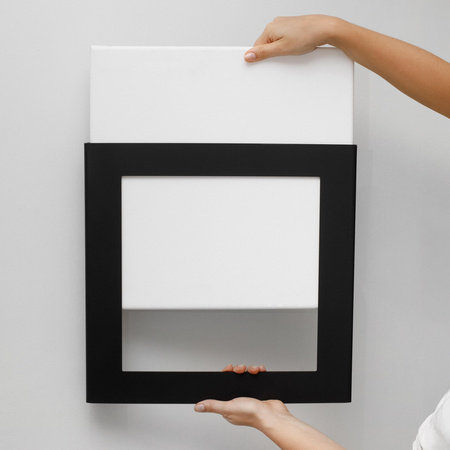 FIT FRAME CZARNY MATOWY 90x90 cm. Wymiar okna 70x70 cm