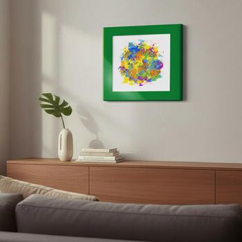 FIT FRAME ZIELONY BŁYSZCZĄCY 60x60 cm. Wymiar okna 40x40 cm