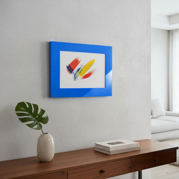 FIT FRAME NIEBIESKI BŁYSZCZĄCY 50x70 cm. Wymiar okna 40x60 cm