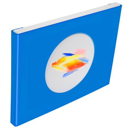 FIT FRAME NIEBIESKI BŁYSZCZĄCY 60x80 cm. Wymiar okna 40x60 cm