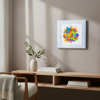 FIT FRAME FLUORESCENCYJNY NIEBIESKI 40x40 cm. Wymiar okna 30x30 cm