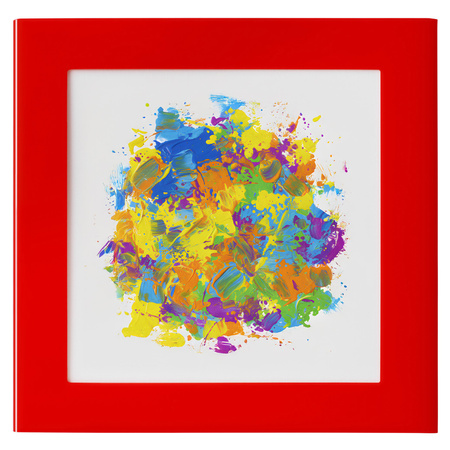 FIT FRAME CZERWONY BŁYSZCZĄCY 90x90 cm. Wymiar okna 70x70 cm