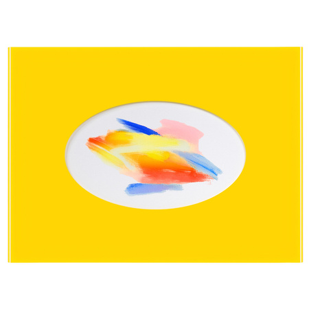 FIT FRAME ŻÓŁTY BŁYSZCZĄCY 60x80 cm. Wymiar okna 40x60 cm