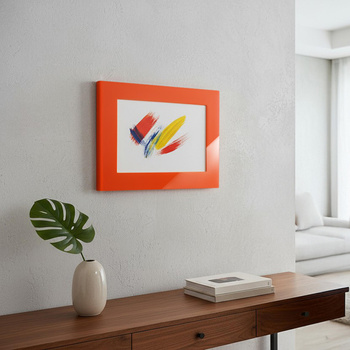 FIT FRAME POMARAŃCZOWY BŁYSZCZĄCY 40x50 cm. Wymiar okna 30x40 cm