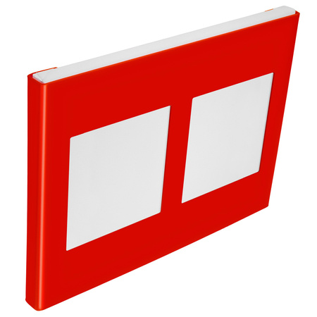 FIT FRAME CZERWONY BŁYSZCZĄCY 60x80 cm. Wymiar okna 40x60 cm