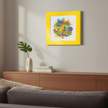 FIT FRAME ŻÓŁTY BŁYSZCZĄCY 60x60 cm. Wymiar okna 40x40 cm