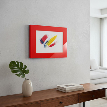 FIT FRAME CZERWONY BŁYSZCZĄCY 40x50 cm. Wymiar okna 30x40 cm